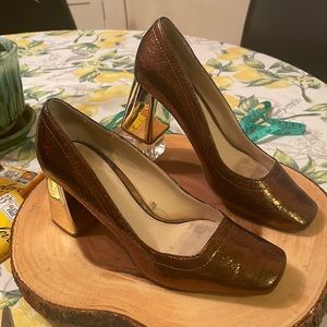Metallic Zara heels